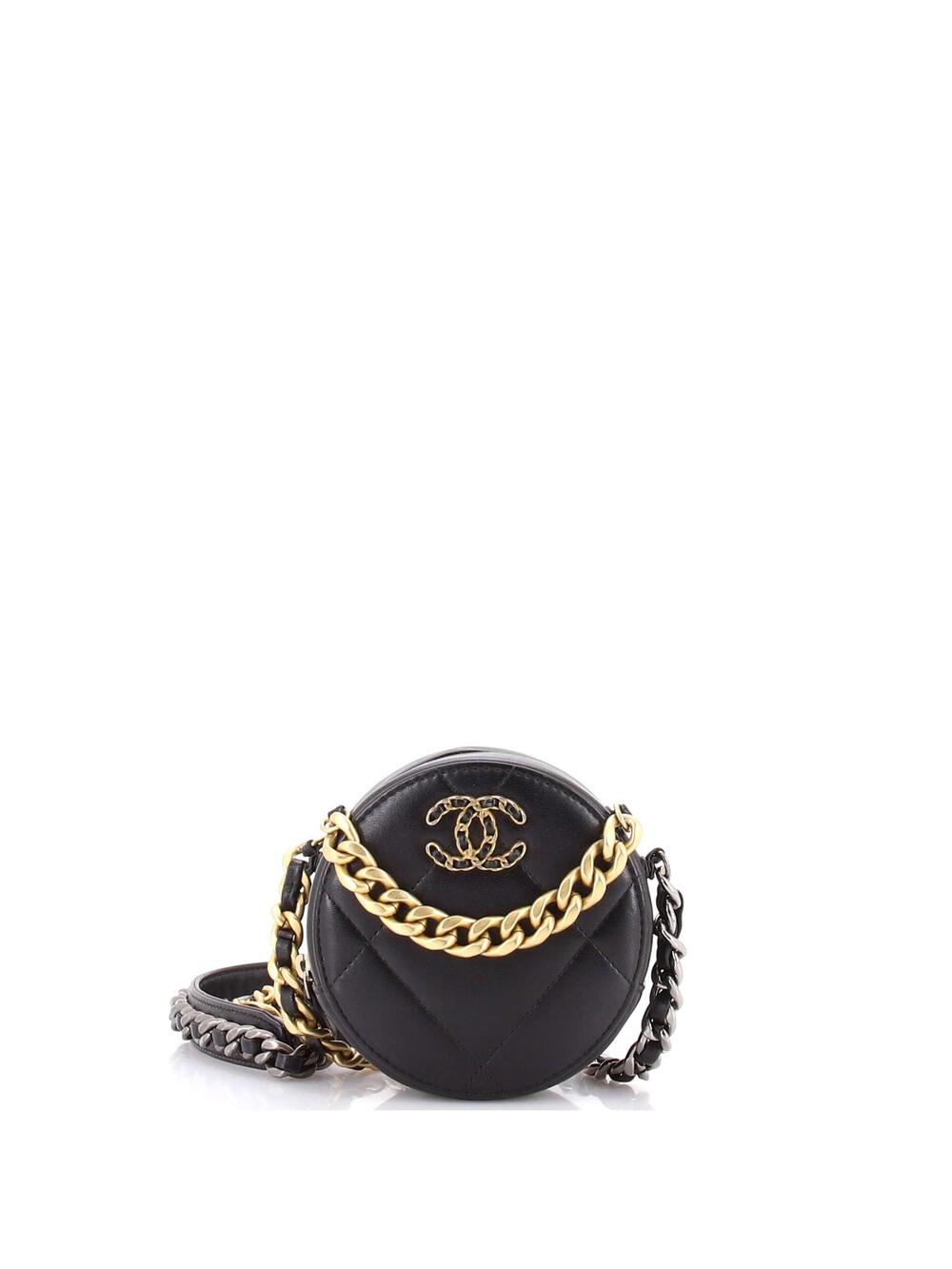 Chanel 19 Round Clutch With Chain #227116C24B